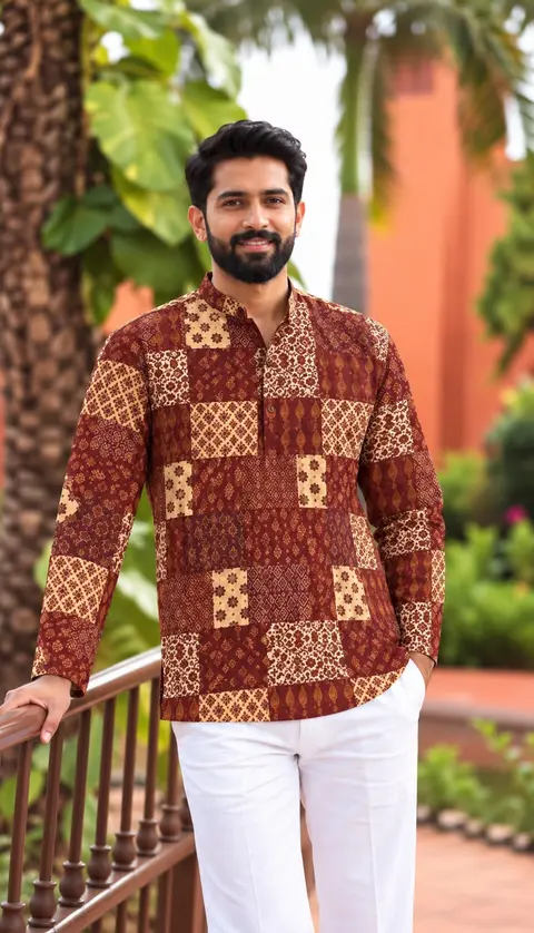 Printed Full Sleeve Kurta for Men 1
