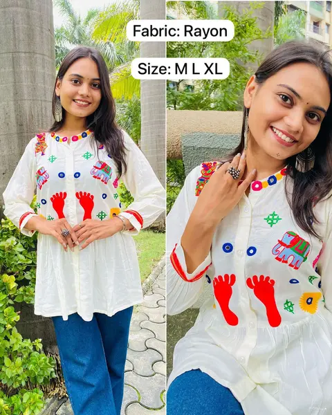 Trending Navratri Short Kurti 2