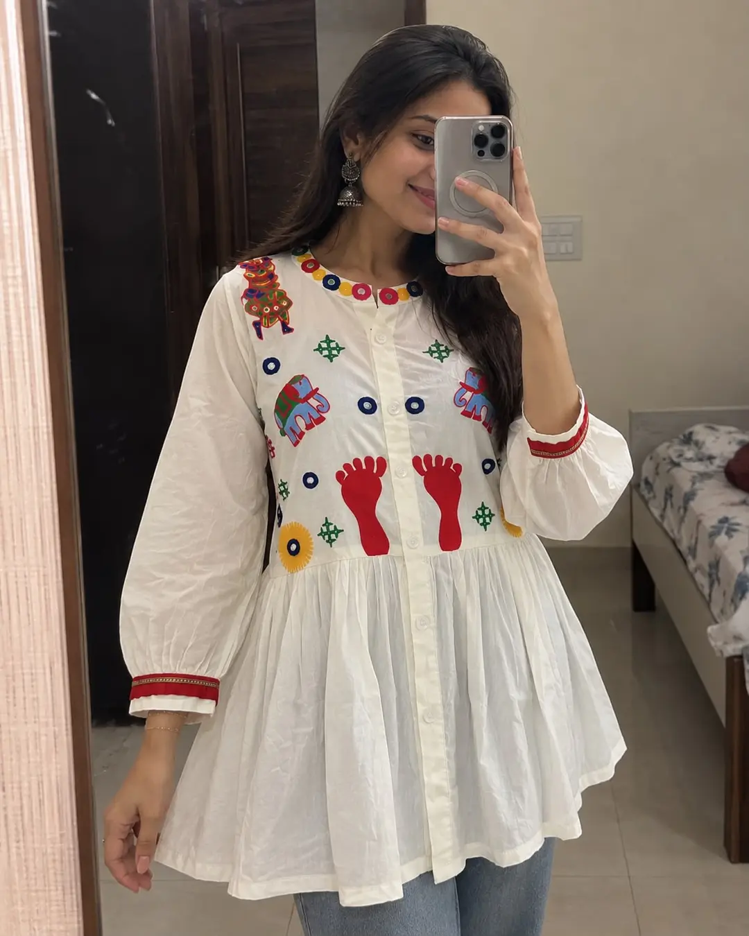 Trending Navratri Short Kurti 1