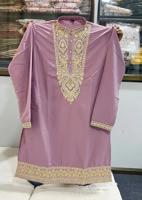 designer embroidered kurta for men 6