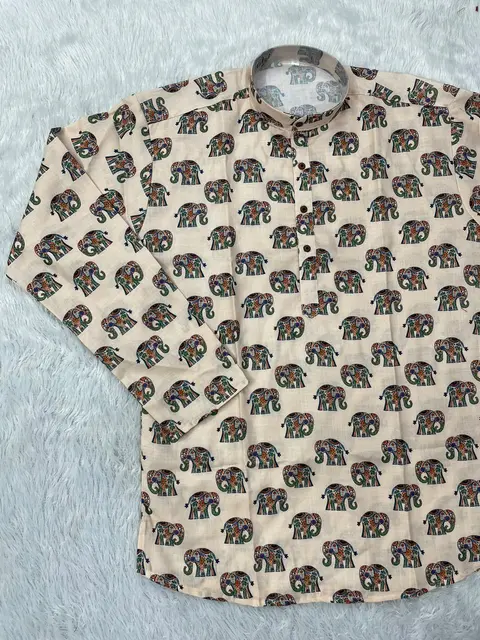Printed Short Kurta Full Sleeves 2
