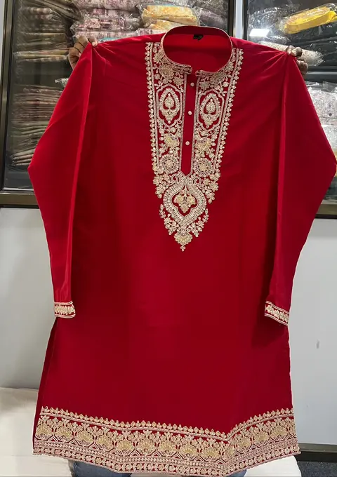 designer embroidered kurta for men 3