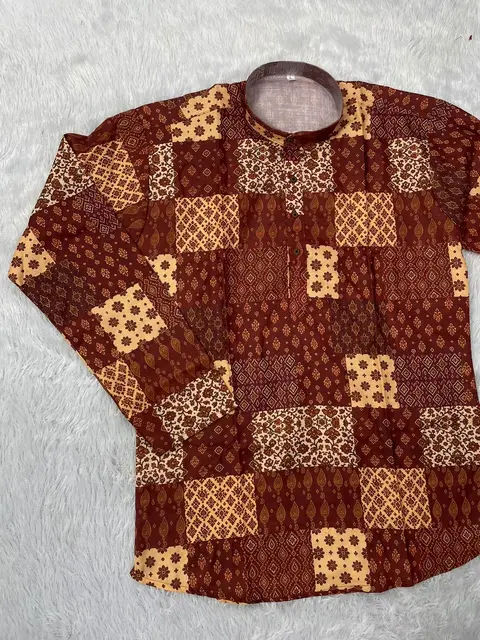 Printed Full Sleeve Kurta for Men 2