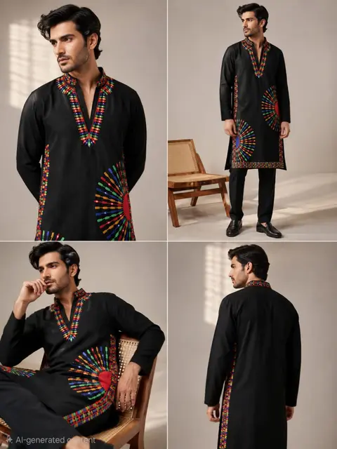 Most Trending Men's Navratri Kurta 2026 4