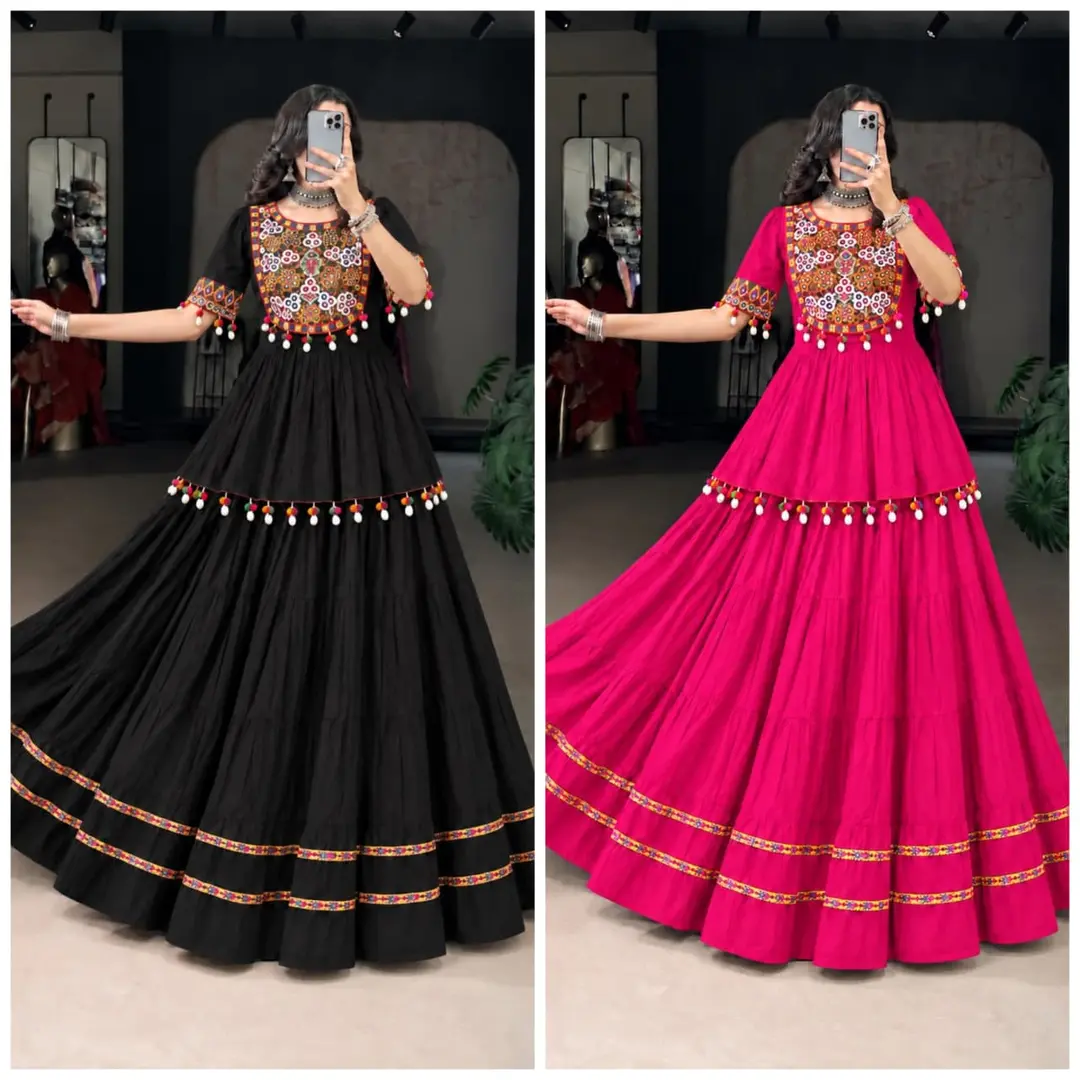 ready to wear 2 piece set, Gamthi work top skirt set 1