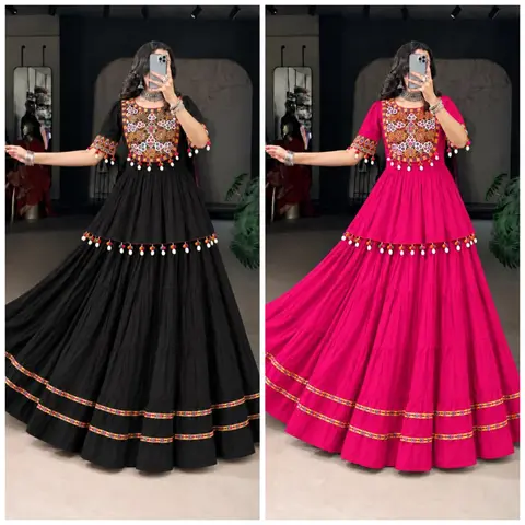ready to wear 2 piece set, Gamthi work top skirt set 1