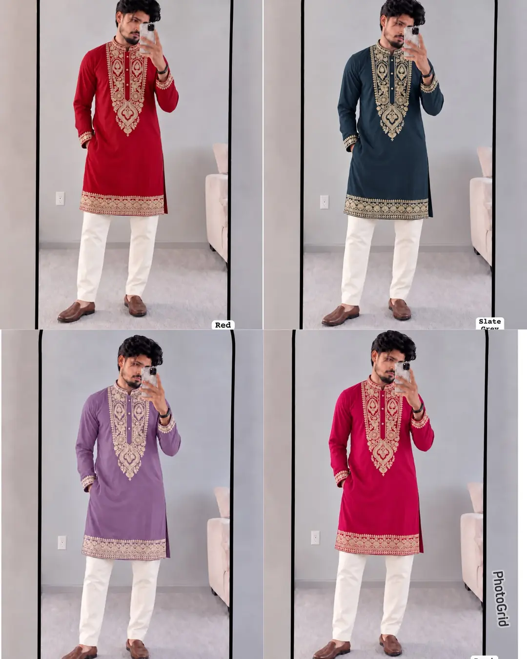 designer embroidered kurta for men 1