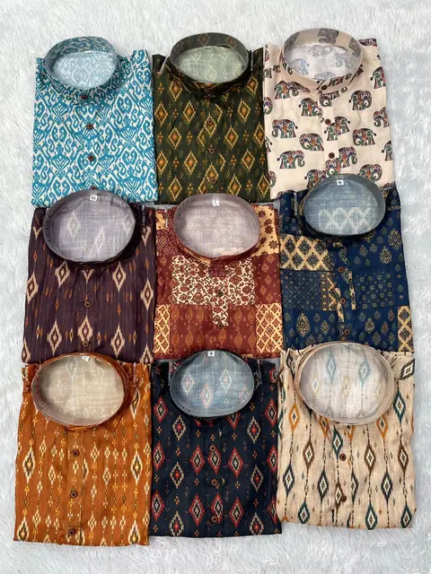 Printed Short Kurta Full Sleeves 3