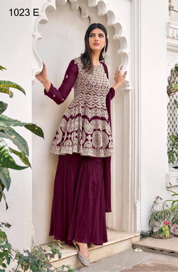 GATHA VOL-1 BY SHUBH VASTRA CHINON SAREE MANUFACTURER IN INDIA