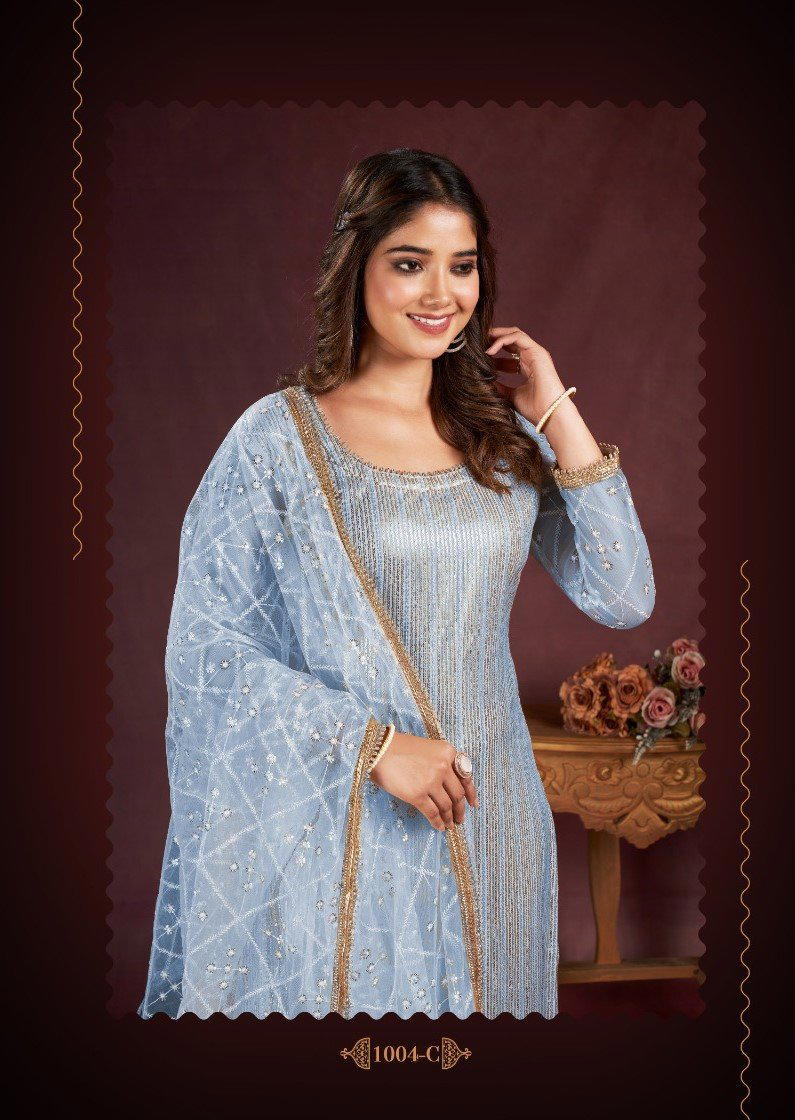 SERIES 1001 TO 1005 BY NARAYANI FASHION EMBROIDERY SALWAR KAMEEZ WHOLESALER IN INDIA 1