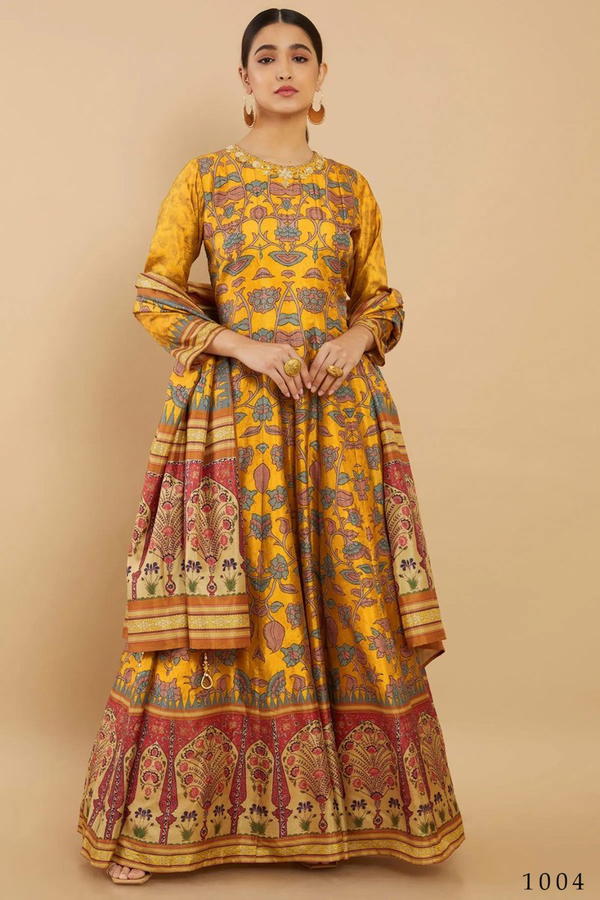 KALISHTA BY TEJASVEE DIGITAL PRINT GOWN WHOLESALER IN INDIA