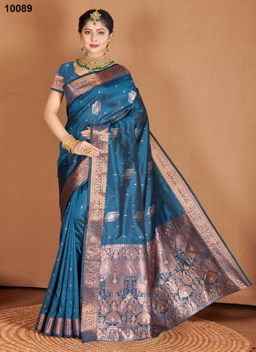 PIYA BASANT BY SANGAM PRINTS BANARASI SILK SAREE WHOLESALER IN INDIA 1