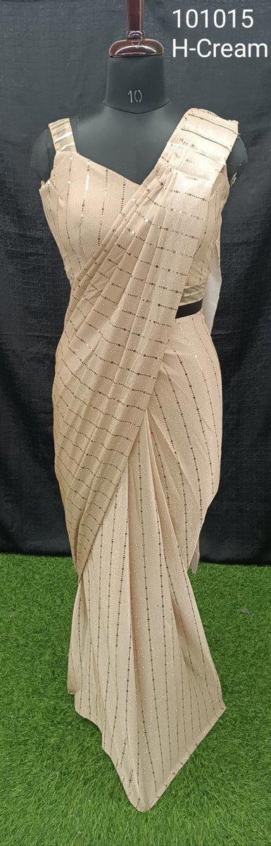 D.NO. 101015H BY AMOHA IMPORTED BONDED FABRIC SAREE MANUFACTURER IN INDIA 1