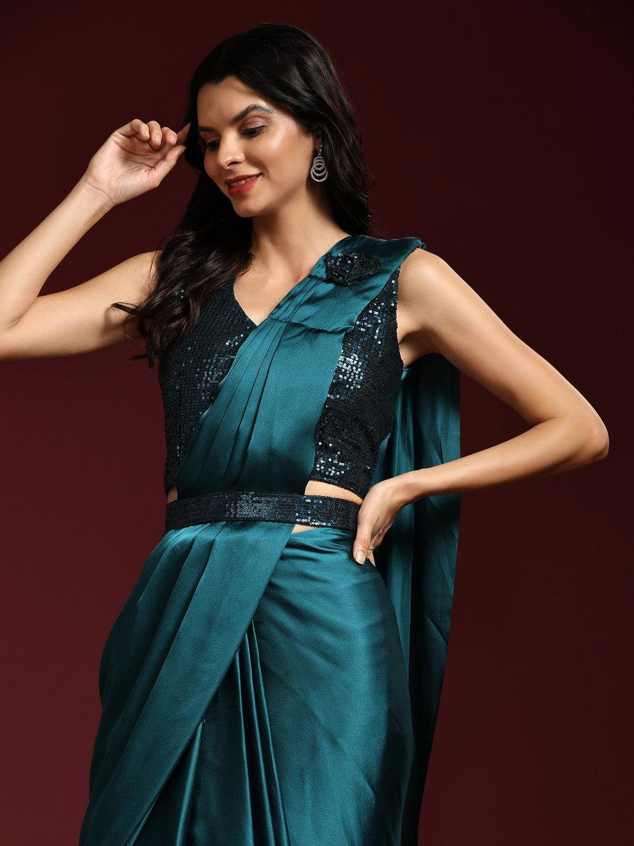 D.NO. 101109B & 101109E BY AMOHA PARTY WEAR SAREE MANUFACTURER IN INDIA 1