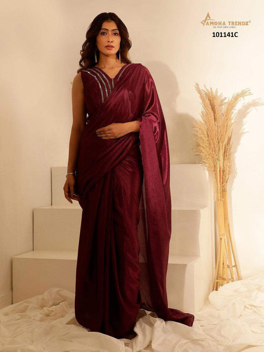 AMOHA 101141 COLOUR’S 101141A TO 101141L DESIGNER SAREE WHOLESALER IN SURAT 1