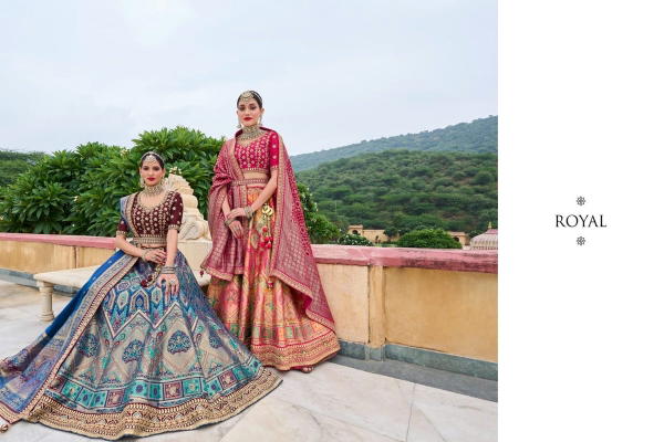 KRISHNA GOKUL ROYAL VOL-29 1015 TO 1021 DESIGNER WEDDING LEHENGA CHOLI WHOLESALER IN GUJARAT