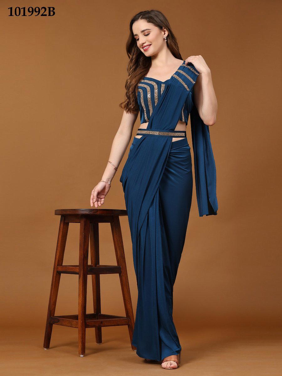 D.NO. 101992A TO 101992E BY PARTY WEAR SAREE MANUFACTURER IN INDIA 1