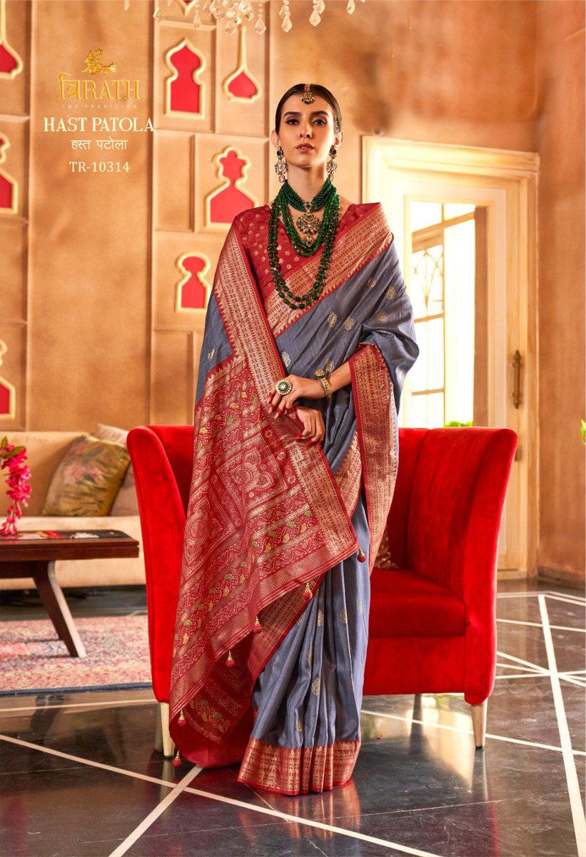 TRIRATH HAST PATOLA 10309 TO 10320 DESIGNER SILK SAREE WHOLESALER IN SUART 1