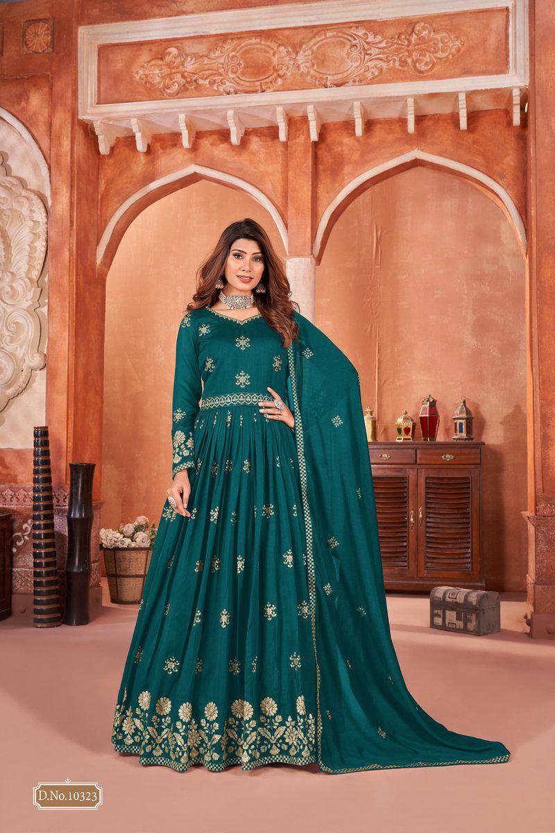 SERIES 10321 TO 10324 BY ANJUBAA SANTOON GOWN MANUFACTURER IN INDIA 1