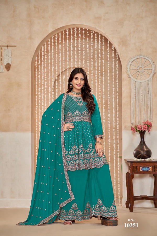 ANJUBAA ANJUBAA VOL-35 10351 TO 10354 DESIGNER PAKISTANI SALWAR SUIT WHOLESALER IN SURAT