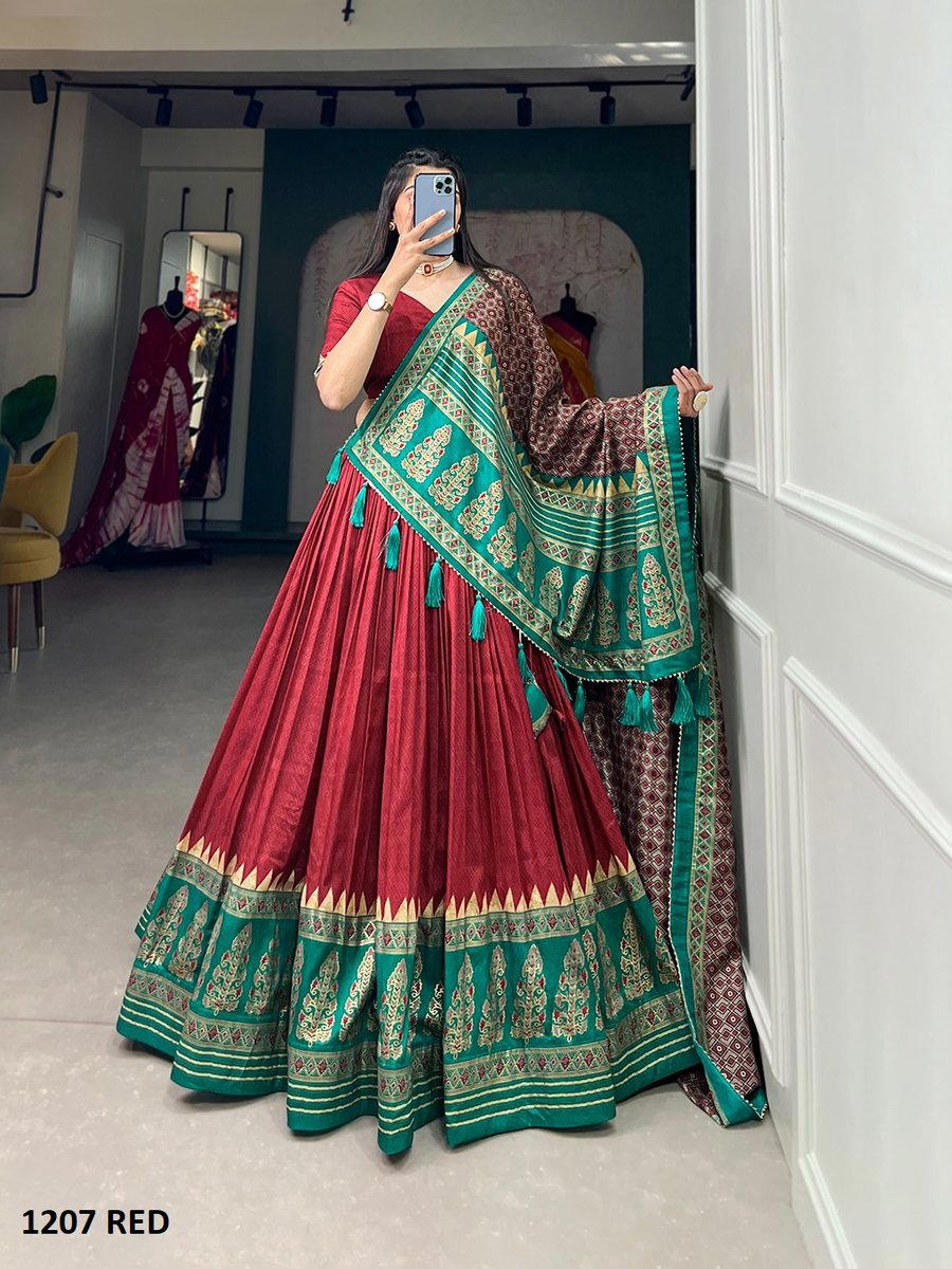 AAWIYA 1207 COLOUR’S TRADITIONAL LEHENGA CHOLI WHOLESALER IN SURAT 1