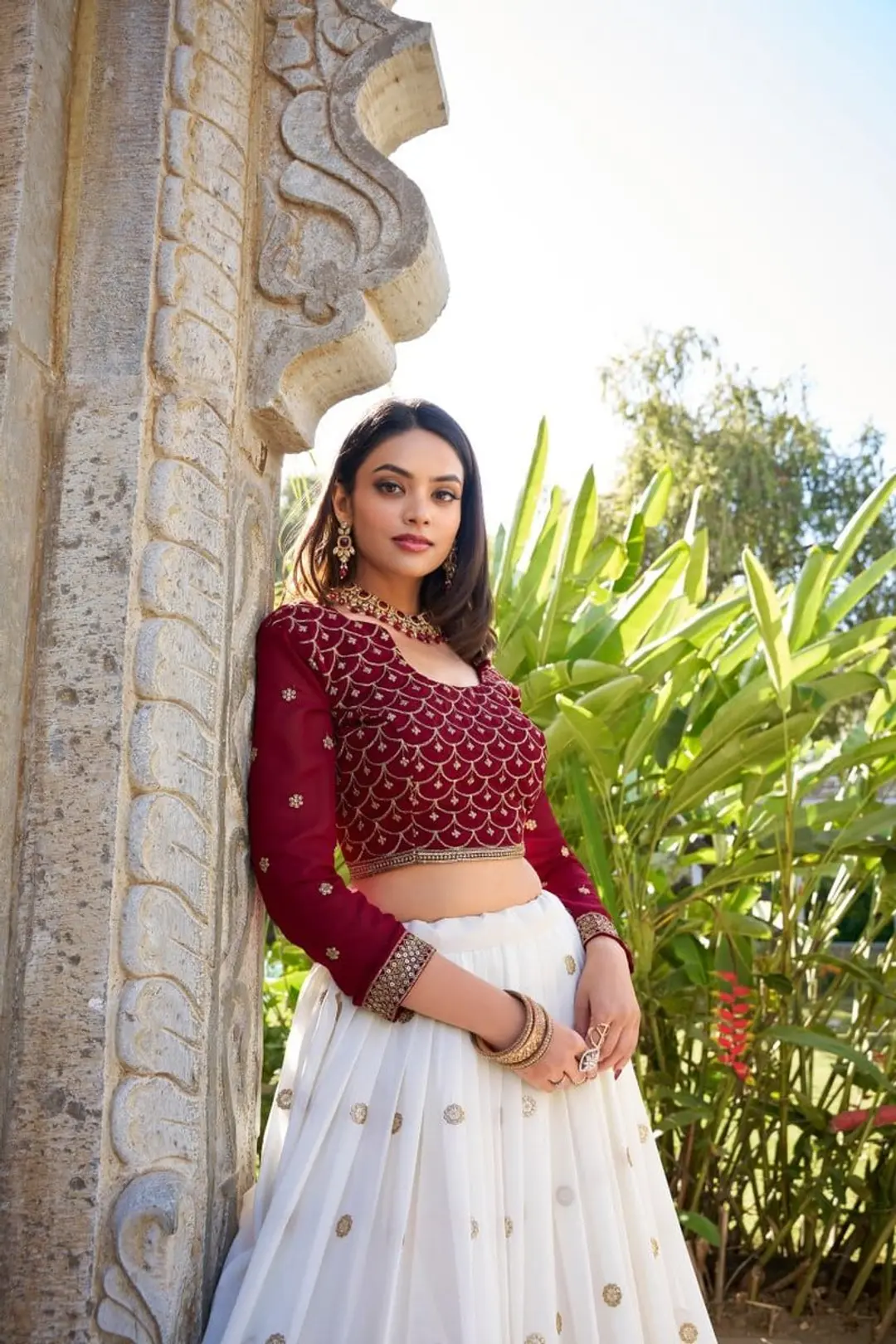 LNB ANOKHI 1412 DESIGNER GEORGETTE LEHENGA CHOLI WHOLESALER IN INDIA 1