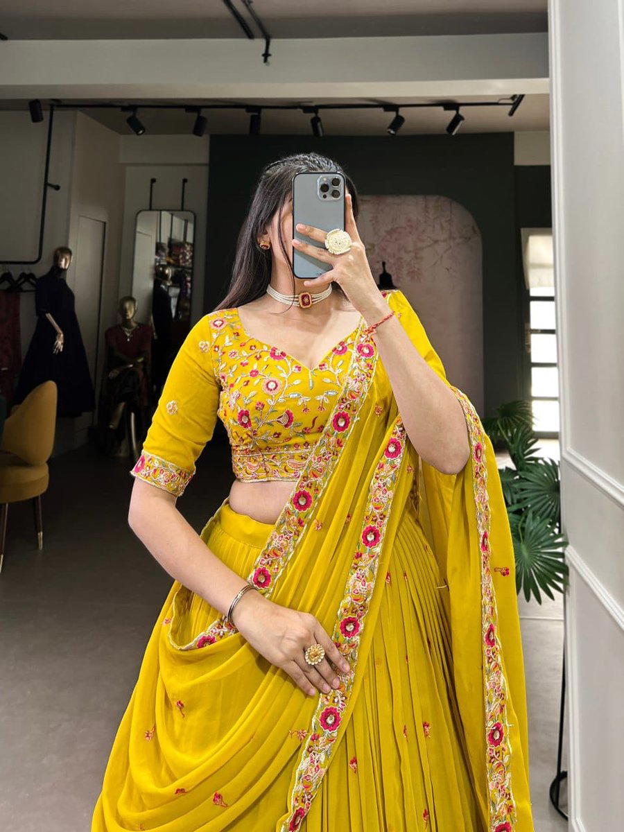 LNB 1417 DESIGNER GEORGETTE LEHENGA CHOLI WHOLESALER IN INDIA 1