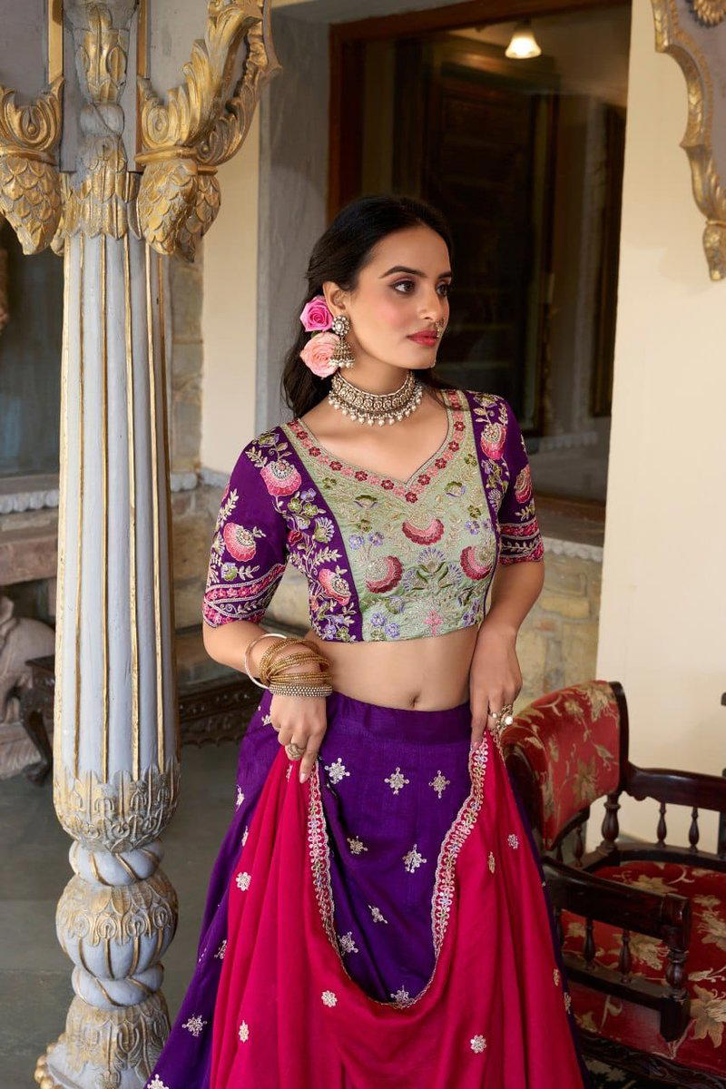 LNB SHRUNGAR 1420 DESIGNER SILK LEHENGA CHOLI WHOLESALER IN INDIA 1
