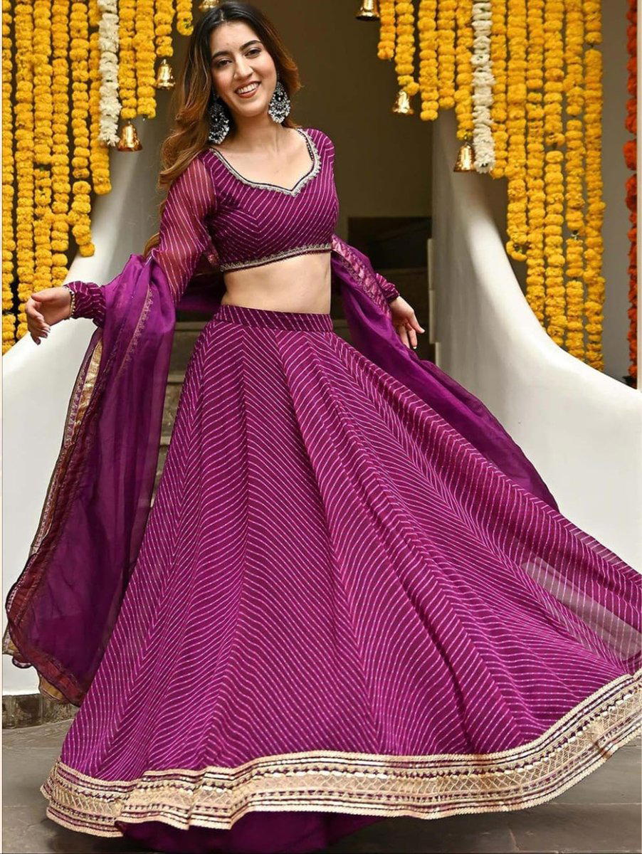 ZEEL VOLUME-22 DESIGNER GEORGETTE LEHENGA CHOLI WHOLESALER IN INDIA 1