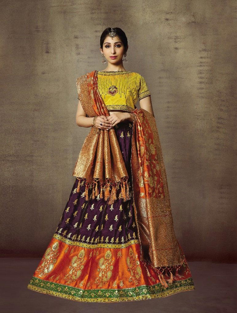 MAHOTSAV SAMYUKTA VOL-01 ALL HIT DESIGNER PARTY WEAR LEHENGA CHOLI WHOLESALER IN SURAT 1