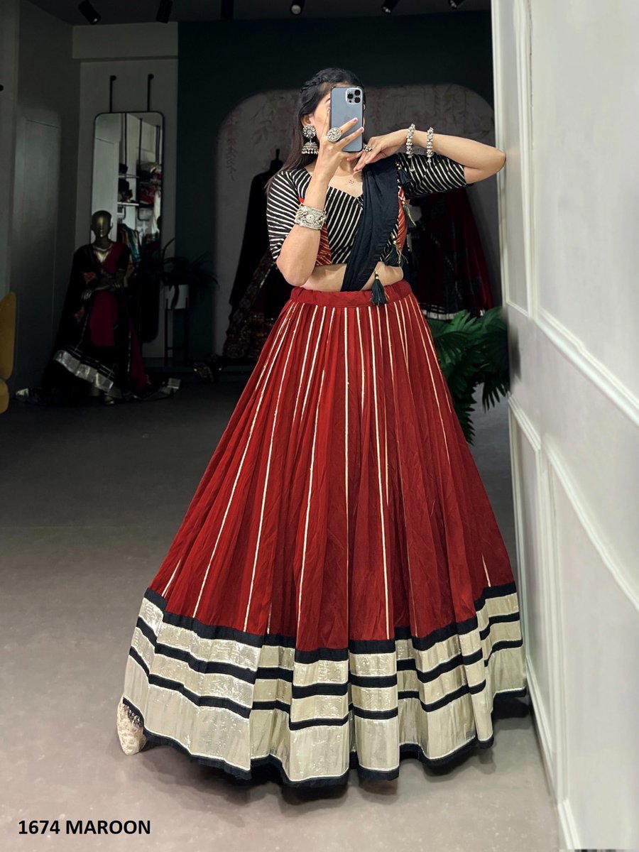 AAWIYA 1674 MAROON DESIGNER LEHENGA CHOLI WHOLESALER IN INDIA 1