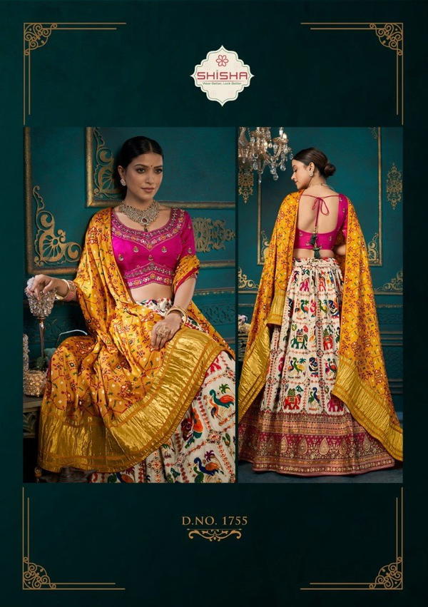 SHISHA VOL-03 BY SHISHA WEAVING LEHENGA CHOLI MANUFACTURER IN INDIA