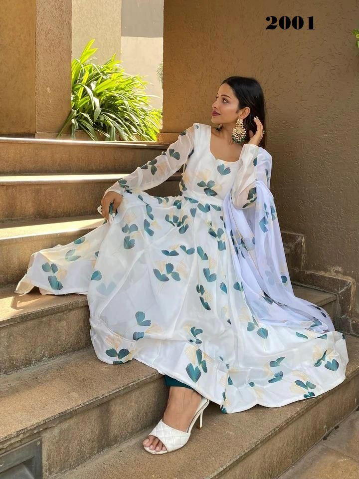D.NO. 2001 BY SAGAR IMPEX PRINTED GOWNS MANUFACTURER IN INDIA 1
