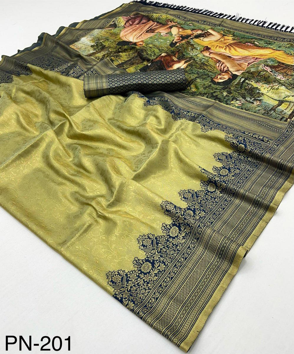 RAJPATH PANIHARI DIGITAL 201 TO 210 DESIGNER BANARASI TISSUE SILK SAREE WHOLESALER IN INDIA 1