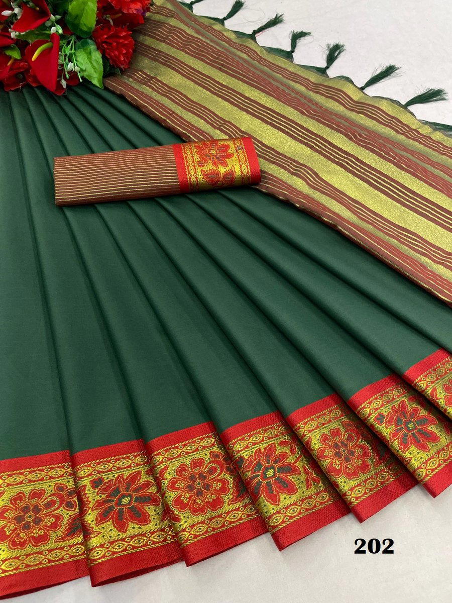 D.NO. 201 TO 208 BY M AV COTTON SILK SAREE MANUFACTURER IN INDIA 1