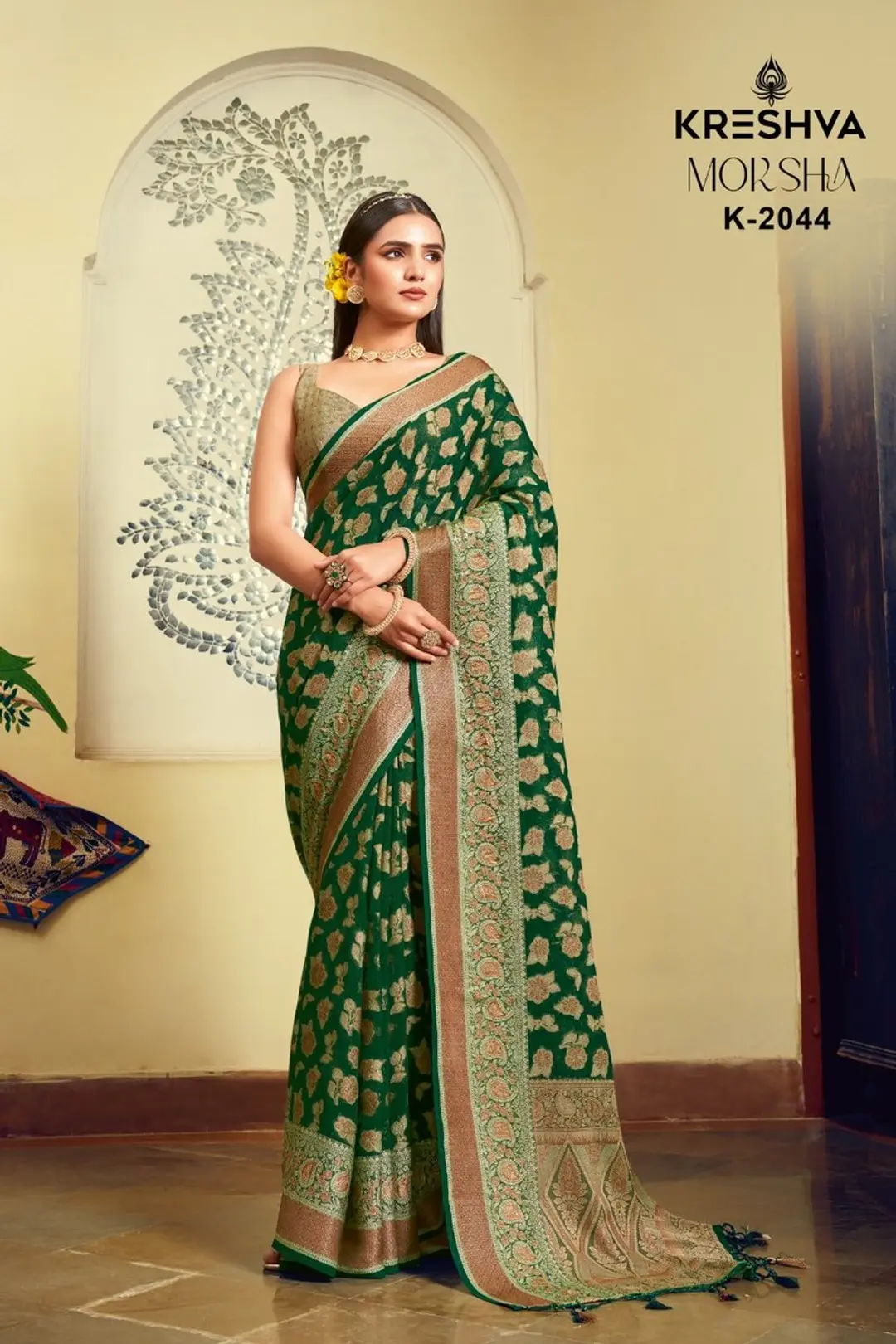 KRESHVA MOKSHA 2041 TO 2046 DESIGNER GEORGETTE SAREE WHOLESALER IN INDIA 1
