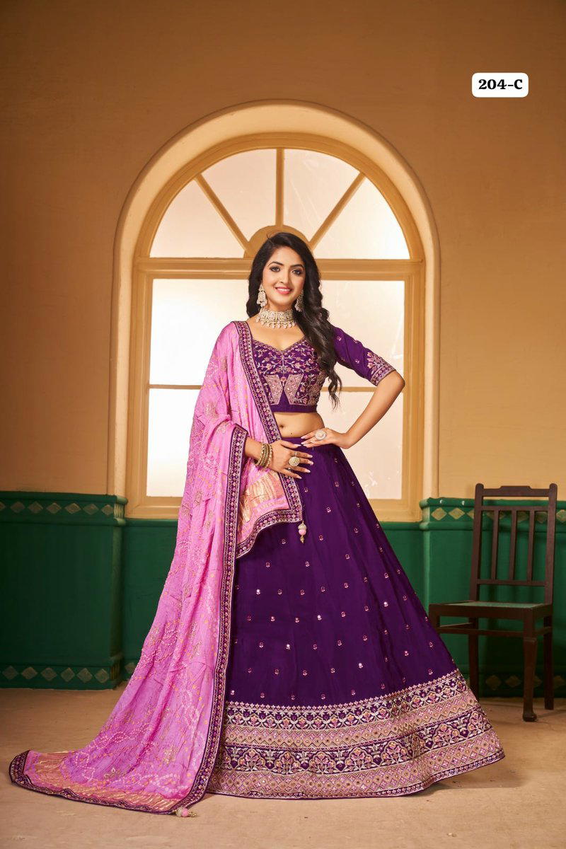 KESHAV VOL-02 BY SHISHA PURE DOLA SILK LEHENGA CHOLI WHOLESALER IN INDIA 1