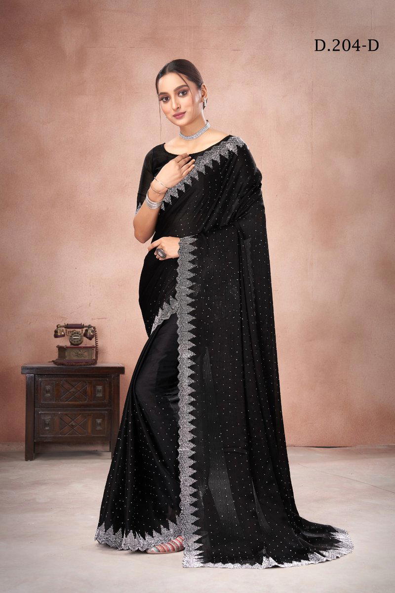 D.NO. 204A TO 204 BY SUMA DESIGNER CHIFFON SAREE WHOLESALER IN INDIA 1