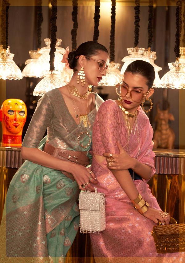 KLASSIMA LINEN BY RAJTEX MULTI PURE LINEN SAREE WHOLESALER IN INDIA
