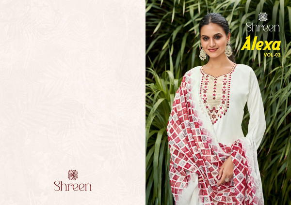 ALEXA VOL 3 BY SHREEN DESIGNER SALWAR SUIT WHOLESALER IN SURAT