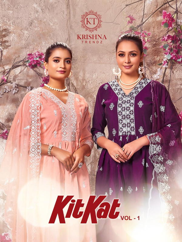 KITKAT VOL 1 BY KRISHNA TRENDZ DESIGNER SALWAR SUIT WHOLESALER IN SURAT