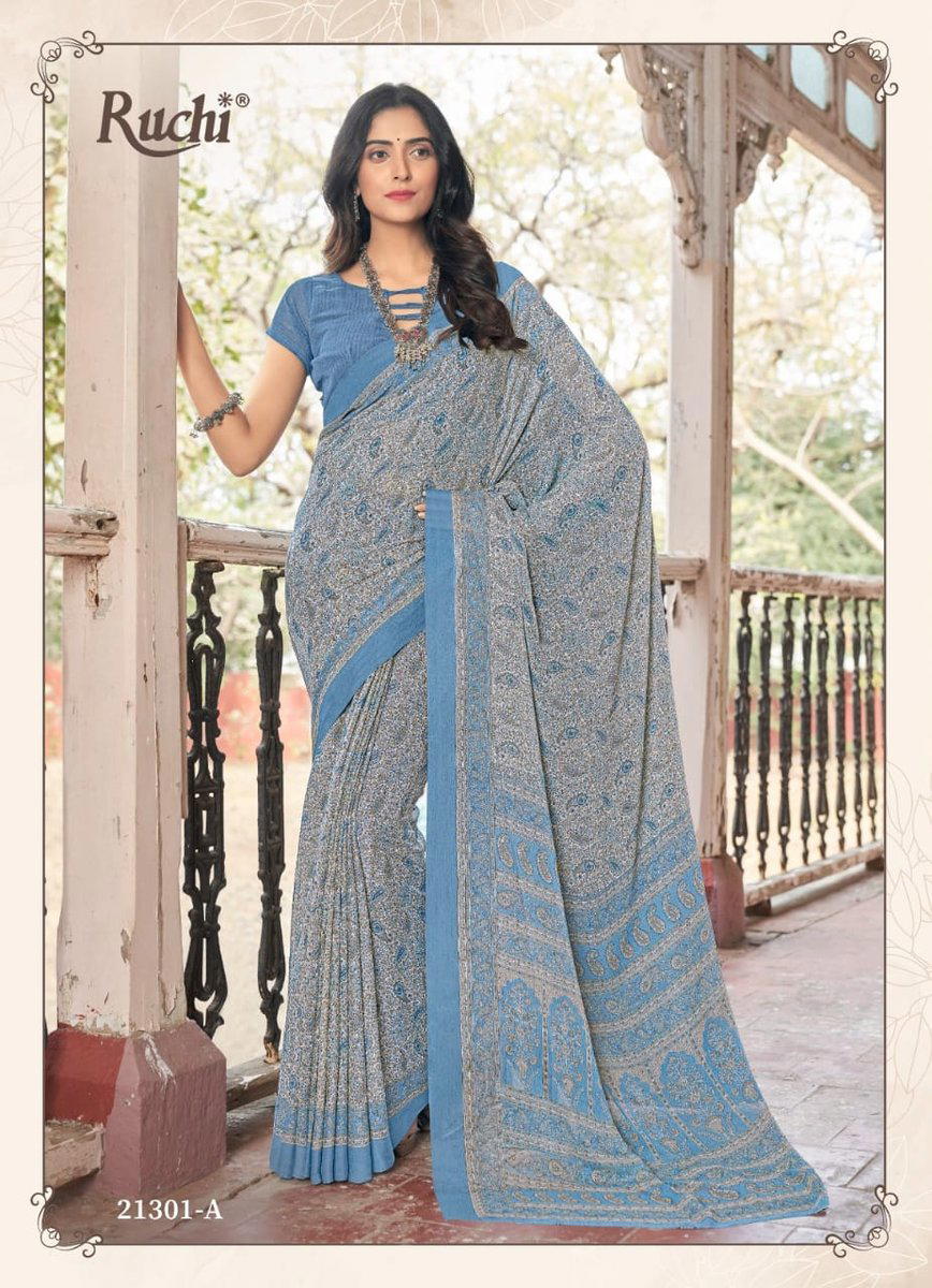 STAR CHIFFON 94TH EDITION BY RUCHI CHIFFON SAREE MANUFACTURER IN INDIA 1