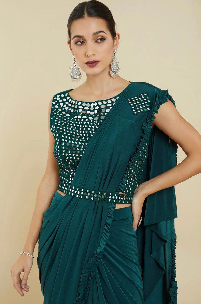D. NO. 214A TO 214E BY AMOHA PARTY WEAR SAREE WHOLESALER IN INDIA 1