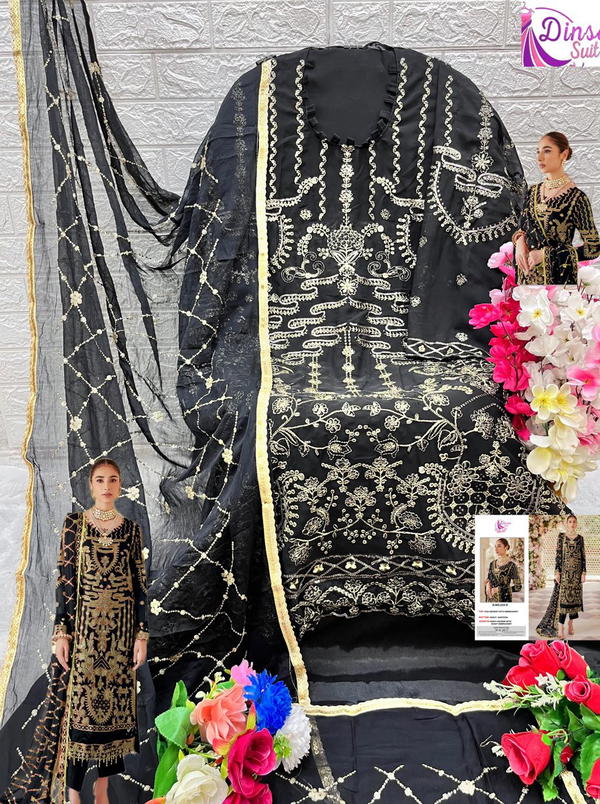 D.NO. – 234A TO 234D BY DINSAA EMBROIDERED SALWAR KAMEEZ WHOLESLAER IN INDIA