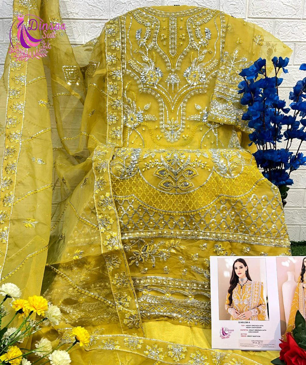 D.NO. 238A TO 238E BY DINSAA EMBROIDERY SALWAR KAMEEZ MANUFACTURER IN INDIA 1