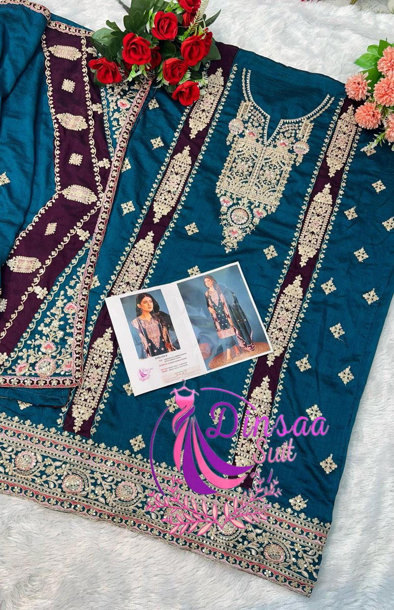 D.NO. – 239A TO 239C BY DINSAA EMBROIDERED SALWAR KAMEEZ MANUFACTURER IN INDIA 1