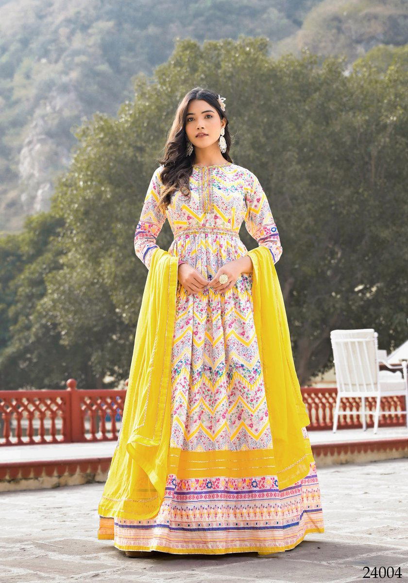 ANANTA BY TEJASVEE DESIGNER DIGITAL PRINTED GOWN WHOLESALER IN INDIA 1