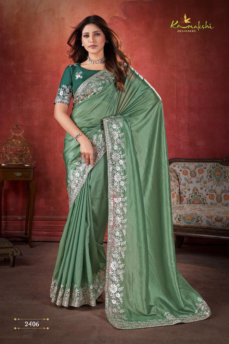 AZA BY KAMAKSHI SOFT SILK SAREE WHOLESALER IN INDIA 1