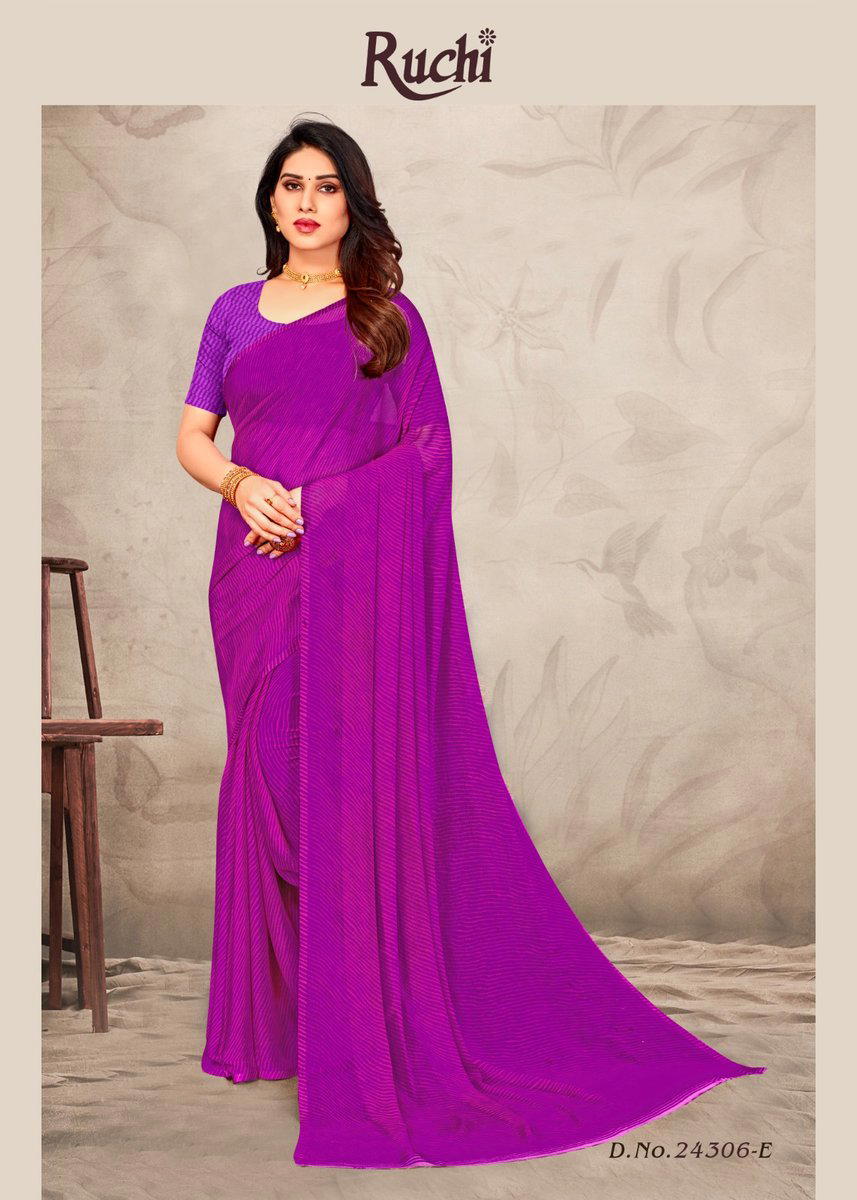 STAR CHIFFON 109TH EDITION BY RUCHI CHIFFON SAREE WHOLESALER IN INDIA 1