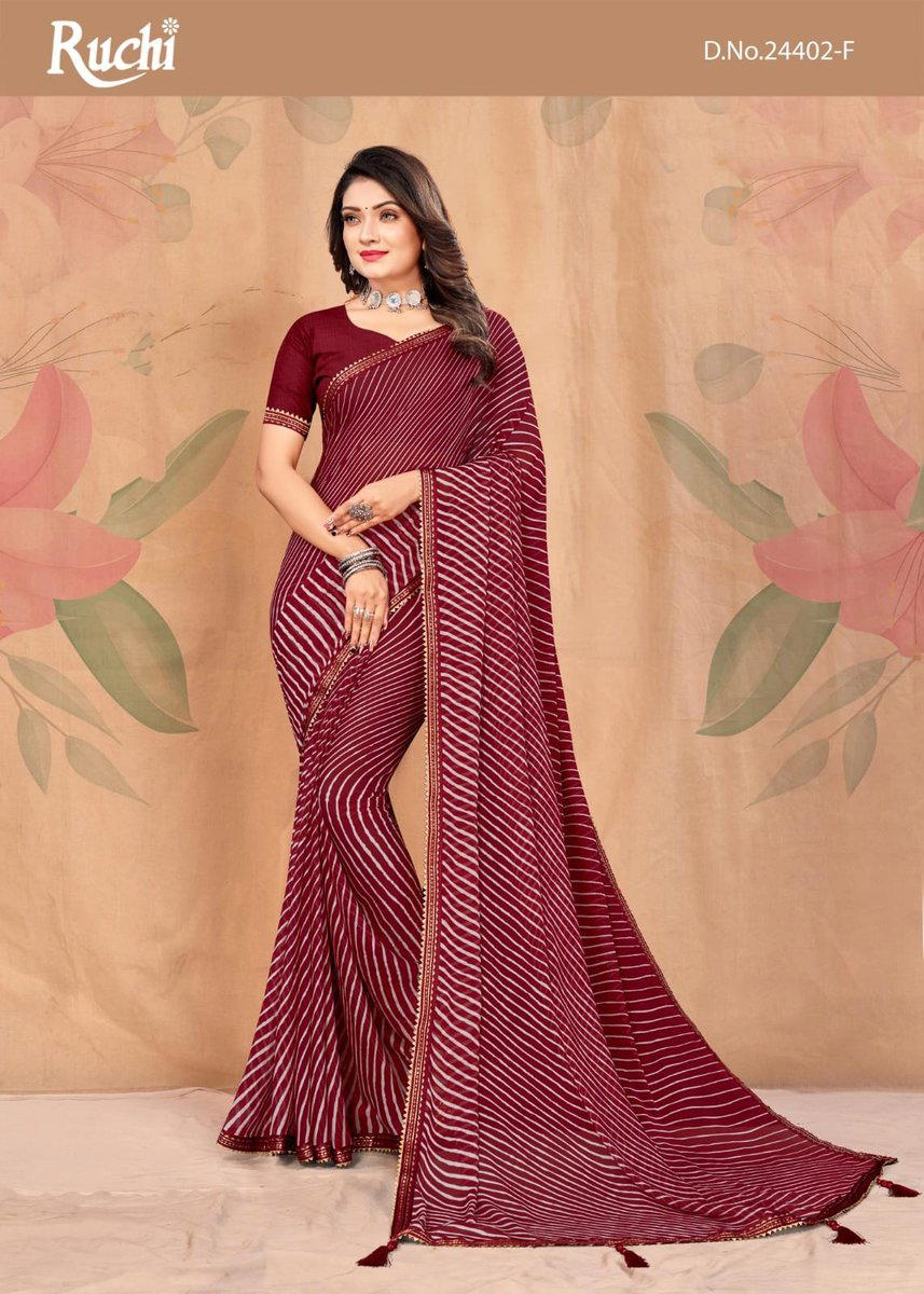 JALPARI VOL-5 BY RUCHI CHIFFON SAREE WHOLESALER IN INDIA 1